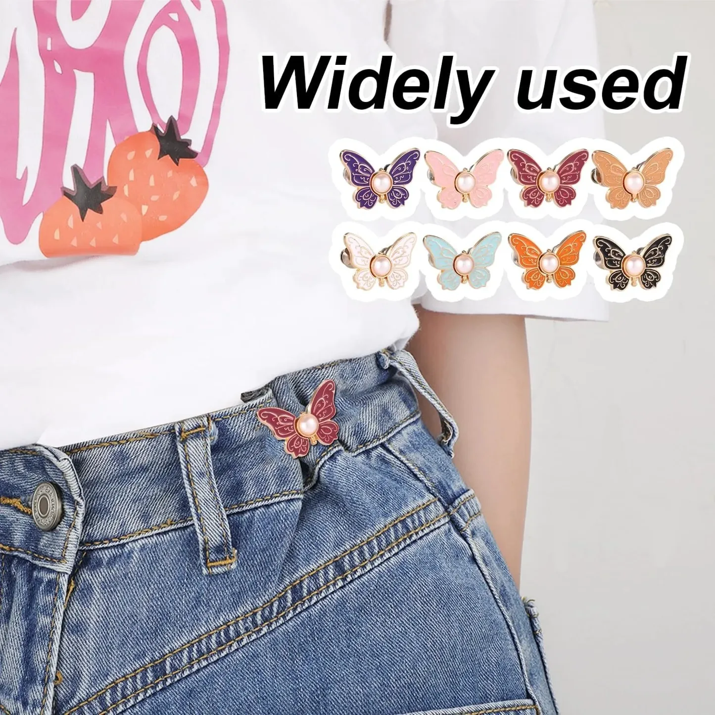 ๐ฆ 8PCS Butterfly Waist Buckle Set for Dresses & Clothing
